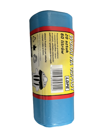 Worki na odpady 60 litrów niebieskie