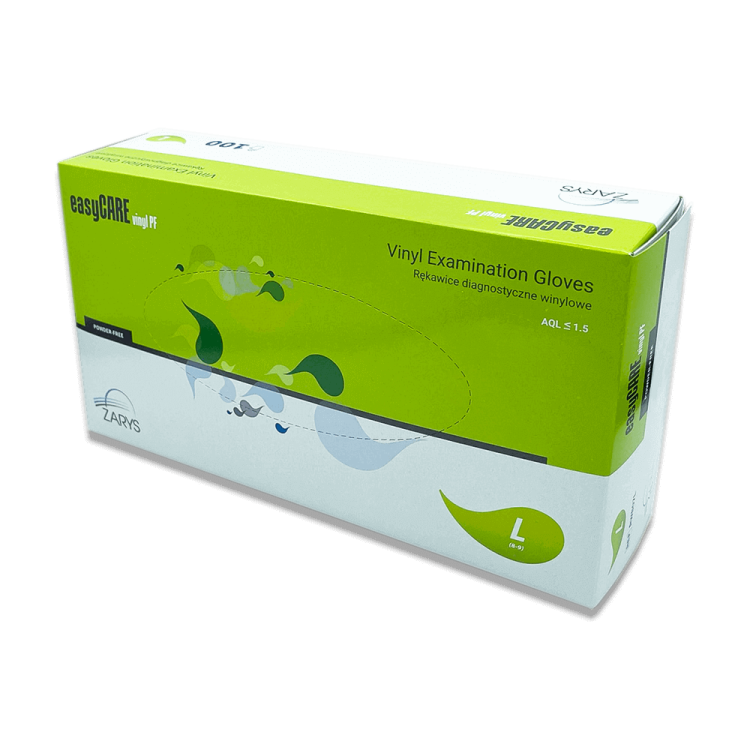 Rękawice winylowe bezpudrowe ZARYS rozmiar L