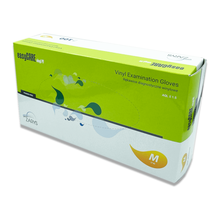 Rękawice winylowe bezpudrowe ZARYS rozmiar M