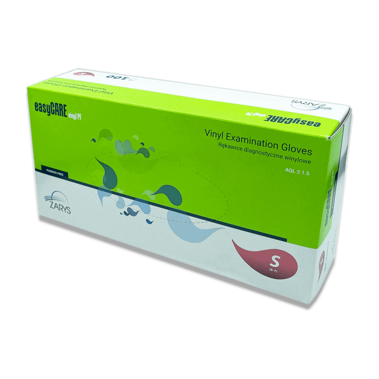 Rękawice winylowe bezpudrowe ZARYS rozmiar S