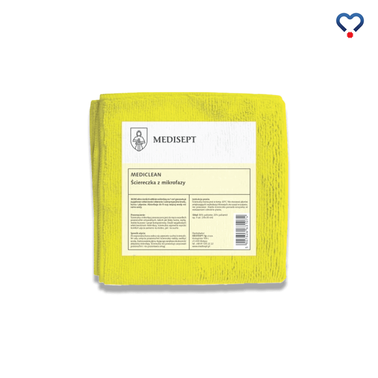 Ścierka z mikrofazy IM-AKC-0303Y żółta