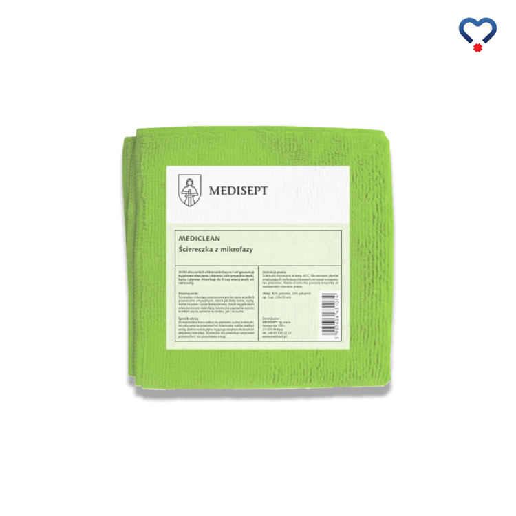 Ścierka z mikrofazy IM-AKC-0303G zielona