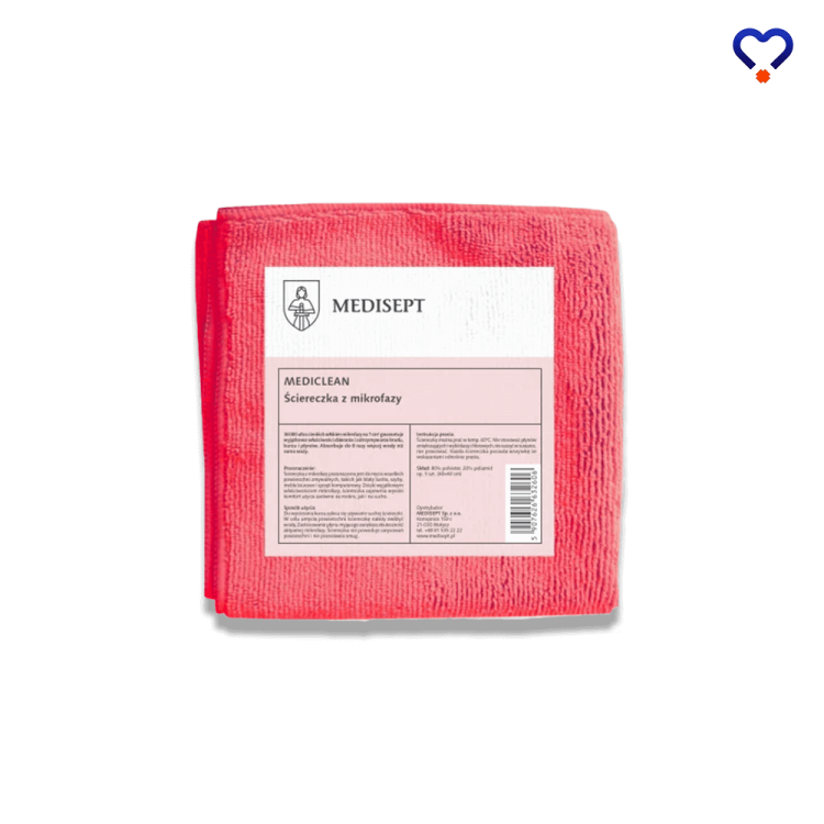 Ścierka z mikrofazy IM-AKC-0303R czerwona