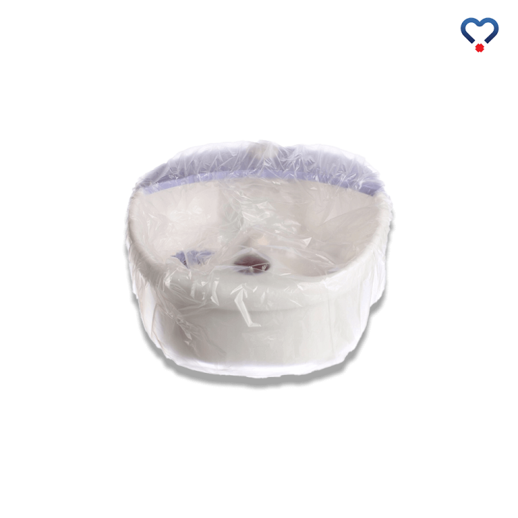 Worek foliowy do brodzika założony na brodzik