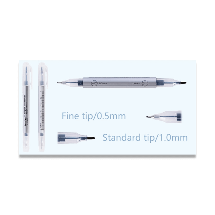 Pisak medyczny jałowy z linijką dwie grubości