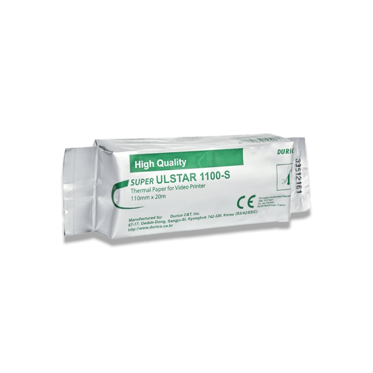 Durico Ulstar 1100S papier do usg videoprintera 110mm x 20m matowy