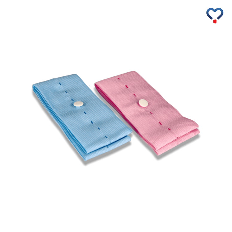 Pasy do KTG 6 x 150cm, 2 sztuki różowy / niebieski