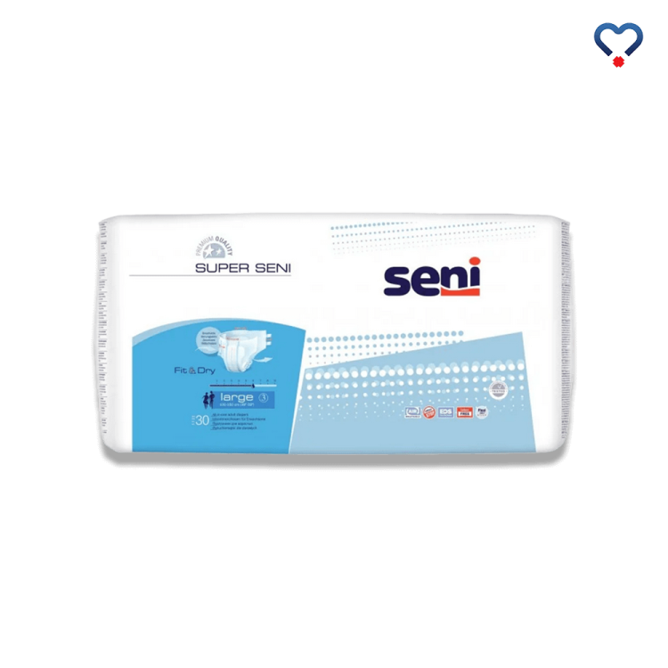 Pieluchomajtki Super Seni Large opakowanie liczące 30 sztuk