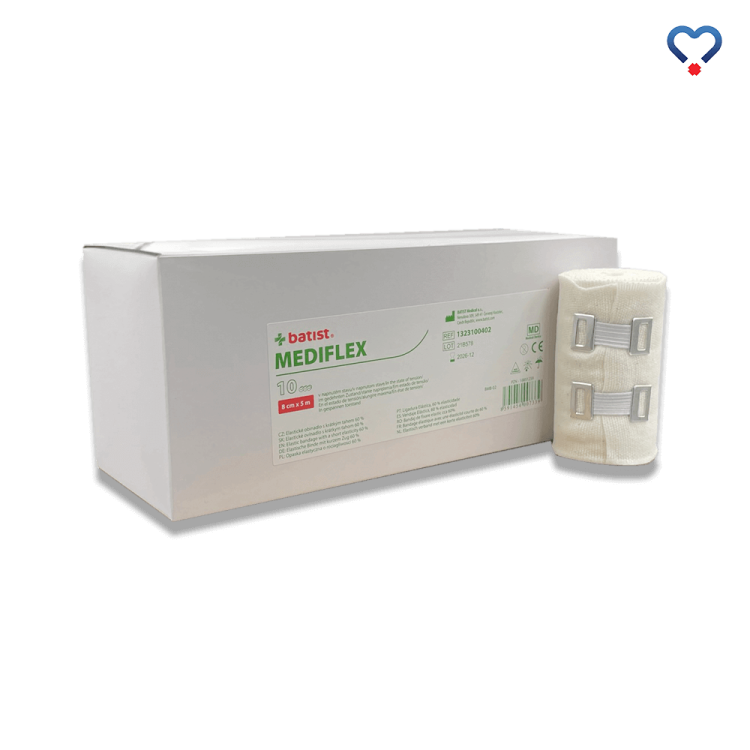 Opaska elastyczna bandaż zapinka Mediflex 8 cm x 5 m