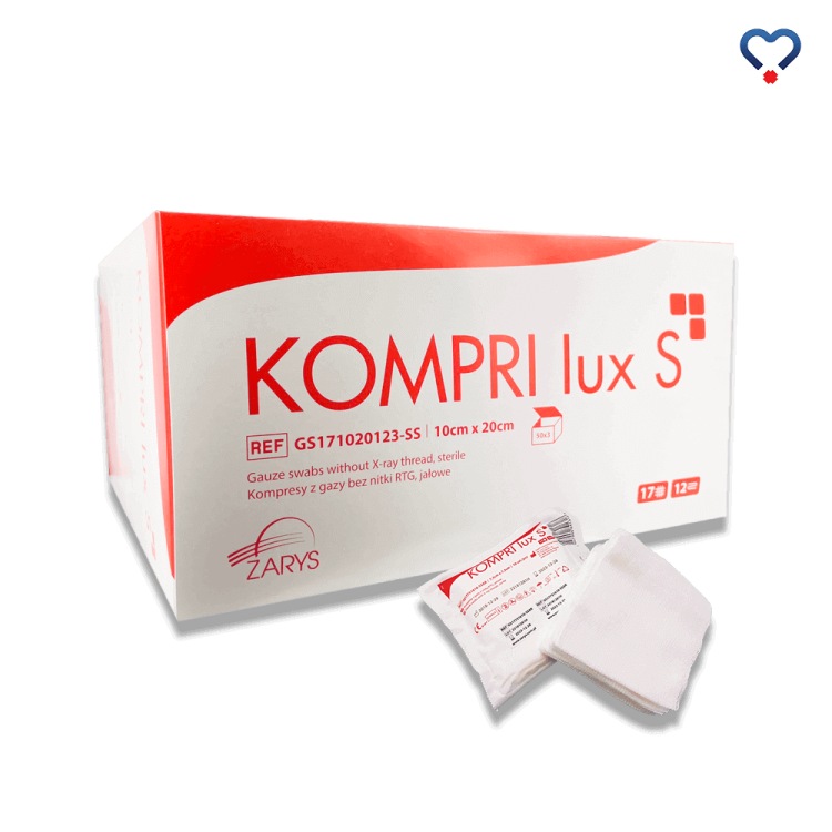 Kompres jałowy 10x20 KOMPRI lux