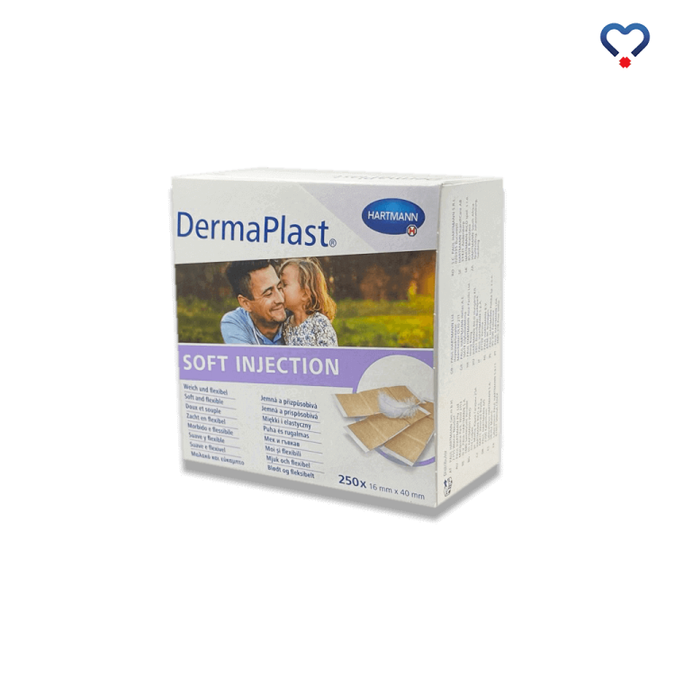 Plaster poiniekcyjny DermaPlast pudełko liczące 250 sztuk produktu