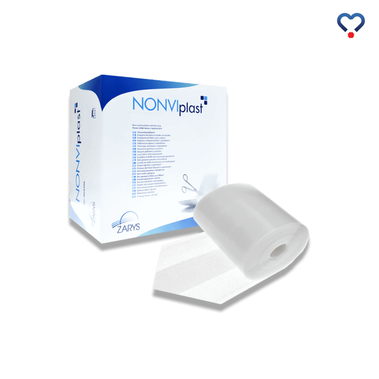 Samoprzylepny plaster włókninowy z opatrunkiem NONVIplast 5m