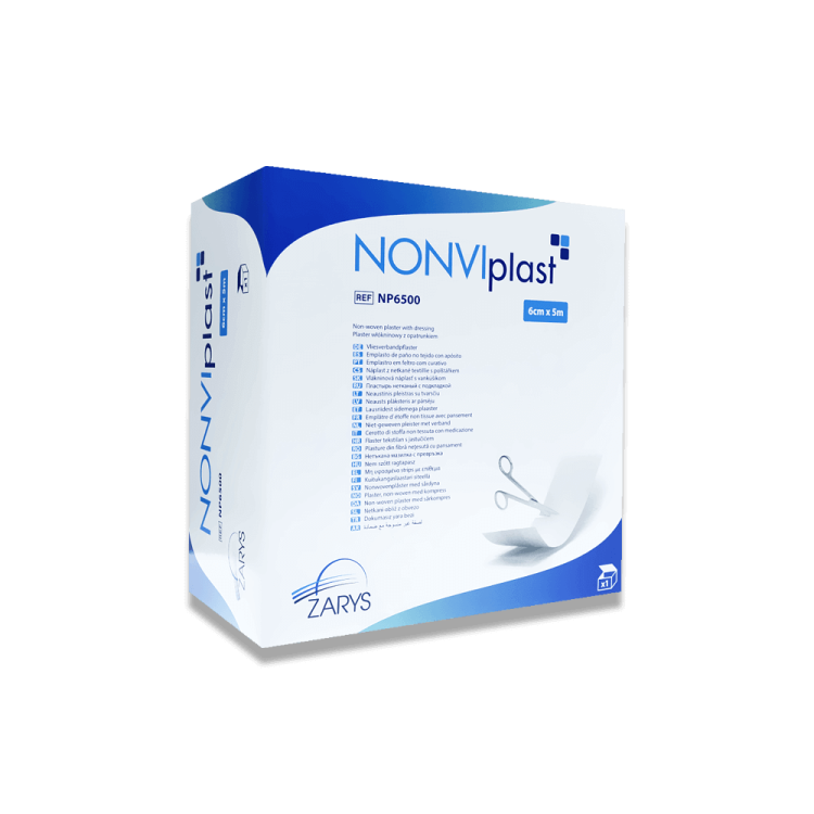 Nonviplast plaster włókninowy z opatrunkiem o wymiarach 6 cm x 5 m