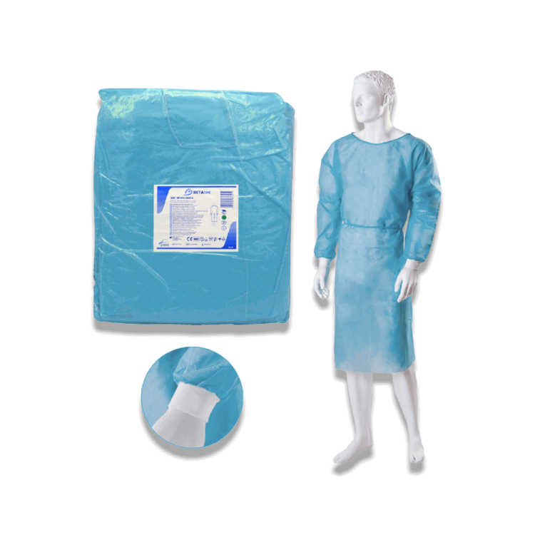 Fartuch Ochronny z Mankietami Włókninowy niebieski