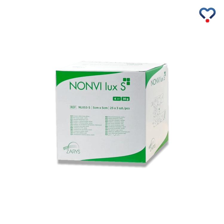 Nonvi Lux kompresy jałowe włókninowe 5 cm x 5-cm