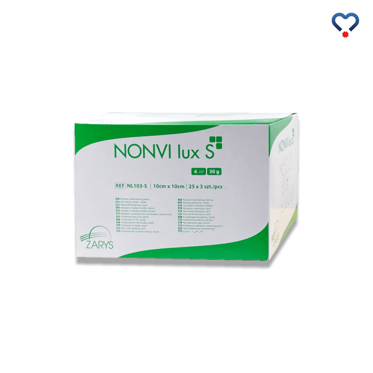 Nonvi Lux kompresy jałowe włókninowe 10 cm x 10 cm