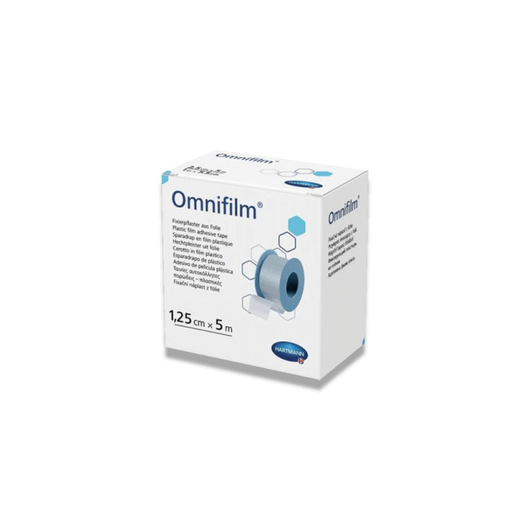 Omnifilm hipoalergiczny przylepiec z transparentnej folii 1.25 cm x 5 m