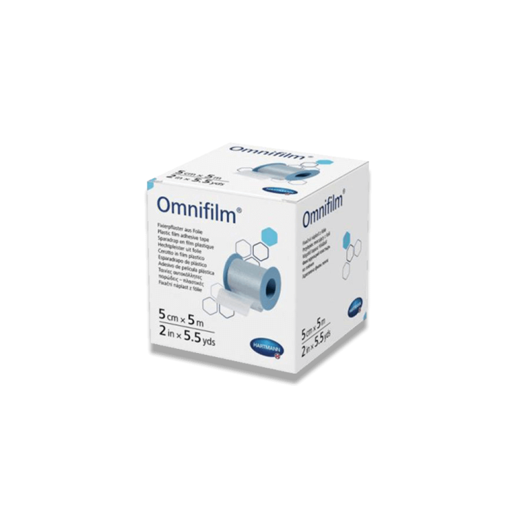 Omnifilm hipoalergiczny przylepiec z transparentnej folii 5 cm x 5 m