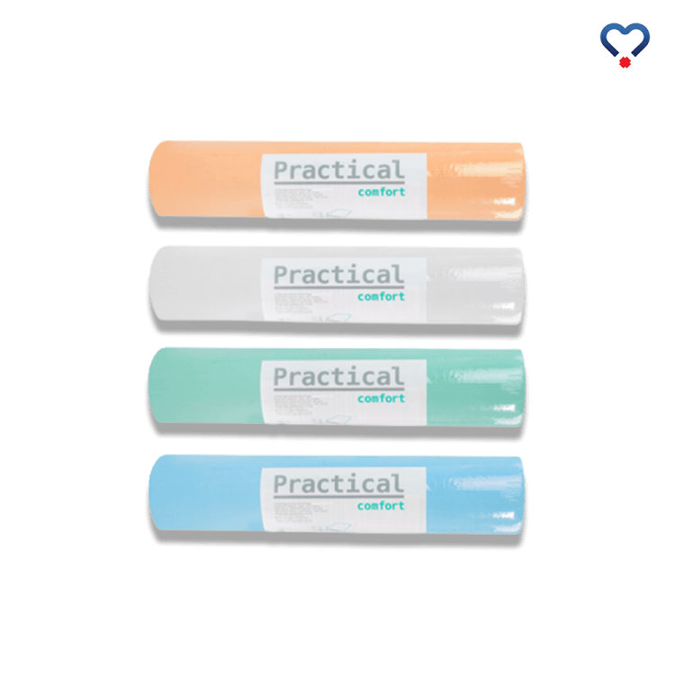 Nieprzemakalne podkłady higieniczne Practical Comfort w rolce 50x50/80 dostępne w różnych kolorach
