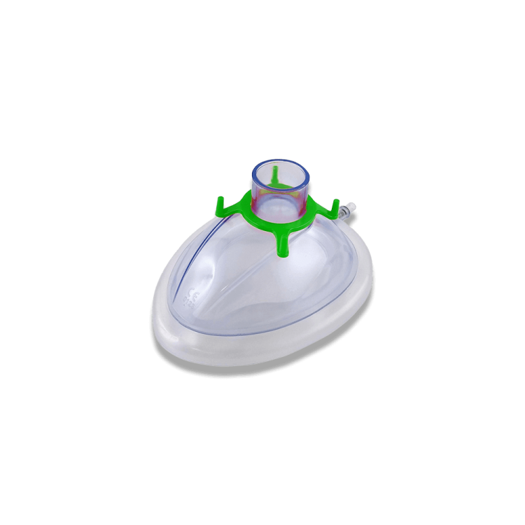 Maska anestetyczna z nadmuchiwanym kołnierzem i zaworem rozmiar 3 zielona