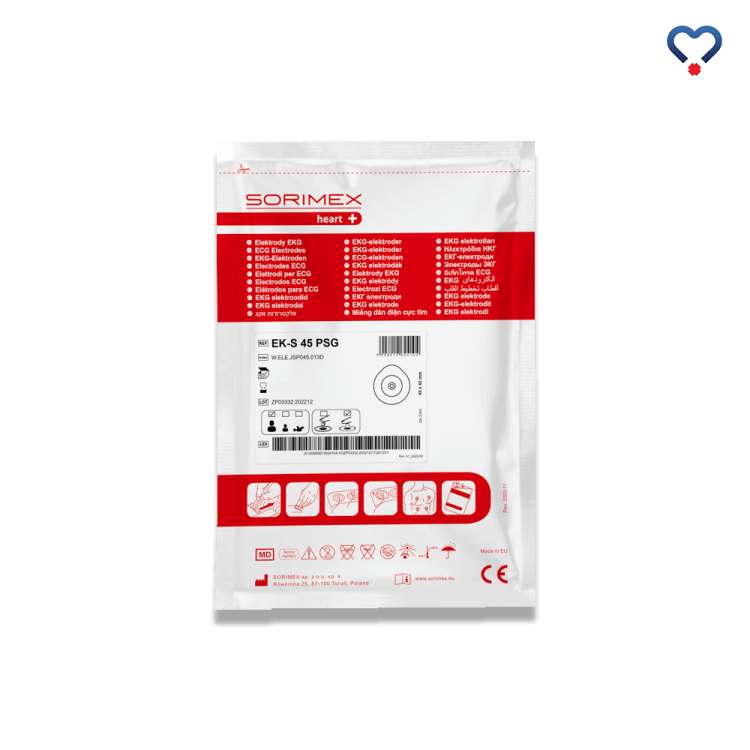 Elektrody EKG EK-S 45 PSG Sorimex opakowanie