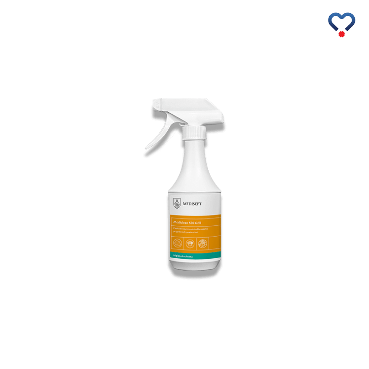 Mediclean 530 Grill, pianka do czyszczenia i odtłuszczania przypalonych powierzchni, butelka 500 ml