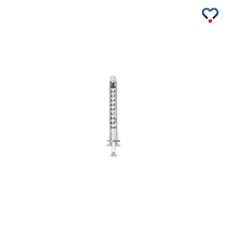 Strzykawka BD Luer Lock 3-częściowa sterylna 1 ml, jednorazowa