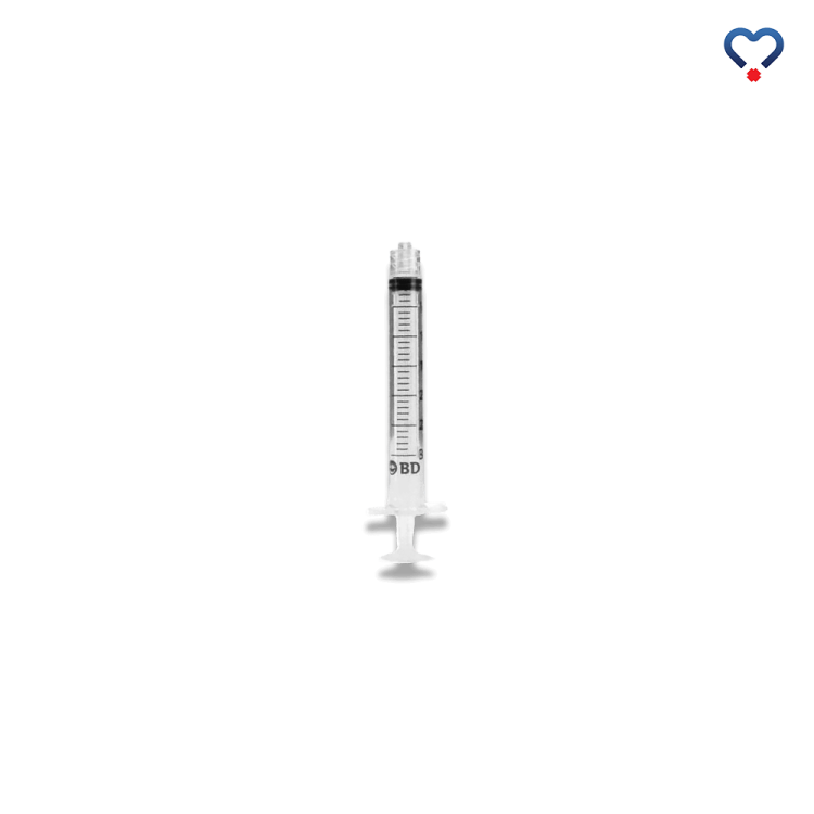 Strzykawka BD Luer Lock 3-częściowa sterylna 3 ml, jednorazowa