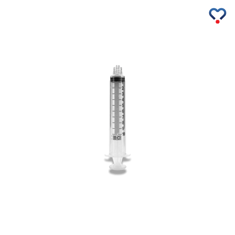 Strzykawka BD Luer Lock 3-częściowa sterylna 10 ml, jednorazowa