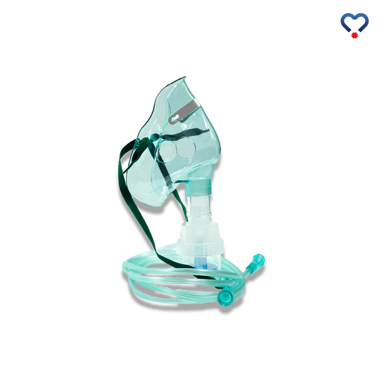 Maska tlenowa z nebulizatorem i drenem dla dorosłych
