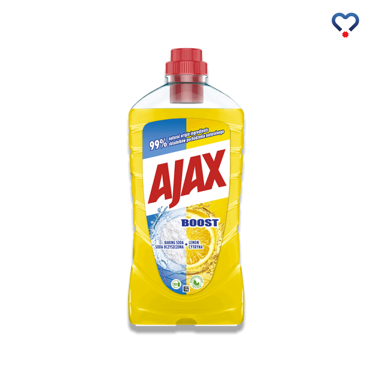 Płyn Ajax Boost 1l soda oczyszczona cytryna