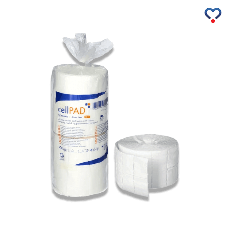 Cellpad kompresy celuloza perforowane niesterylne KC4050 4 cm x 5 cm