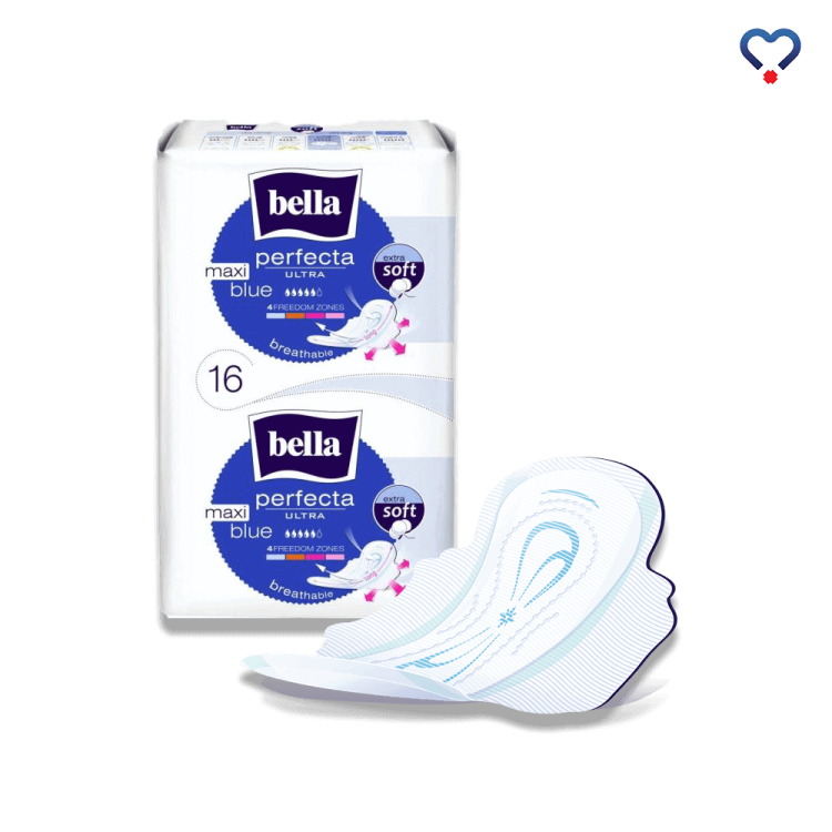 Podpaski Bella Perfecta 16 sztuk Blue Long Ultra oddychające