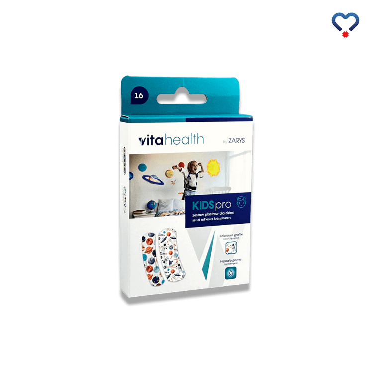 Vitahealth Zestaw plastrów dla chłopców dzieci 16 sztuk