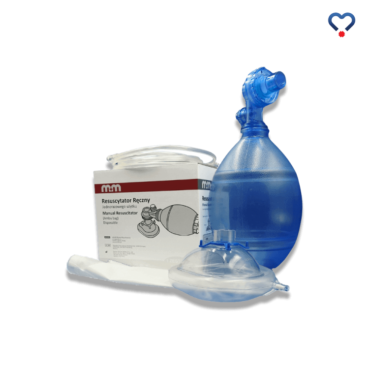 Resuscytator ręczny dla dorosłych Ambu jednorazowy