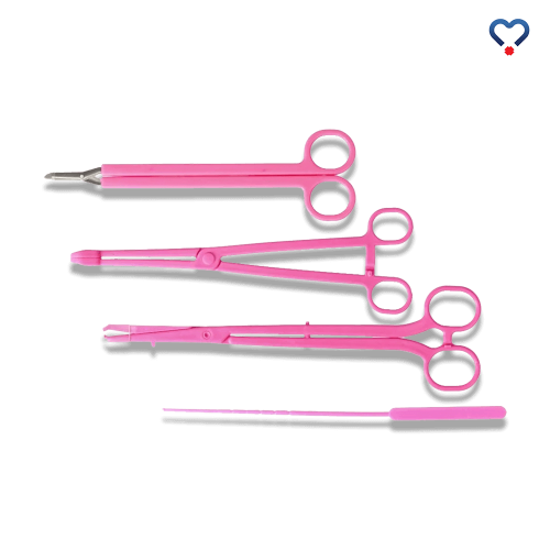 Silver Rose 4-elementy zestaw do zakładania wkładek wewnątrzmacicznych sterylny